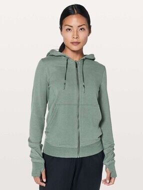 Lululemon Press Pause Jacket (8) Green